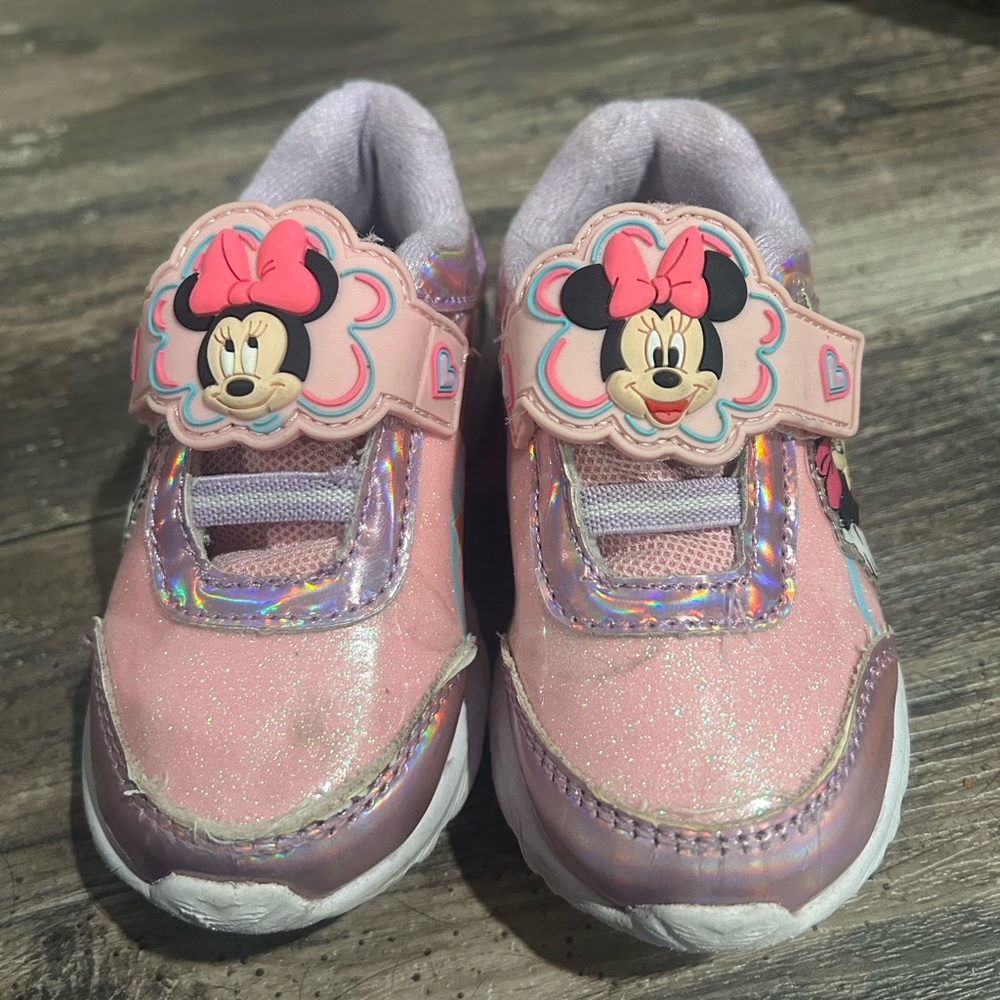 Disney Minnie Mouse Glittery Pink Sneakers
